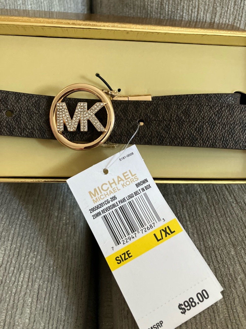 Michael Kors Gold Belt - Picture 5 of 9
